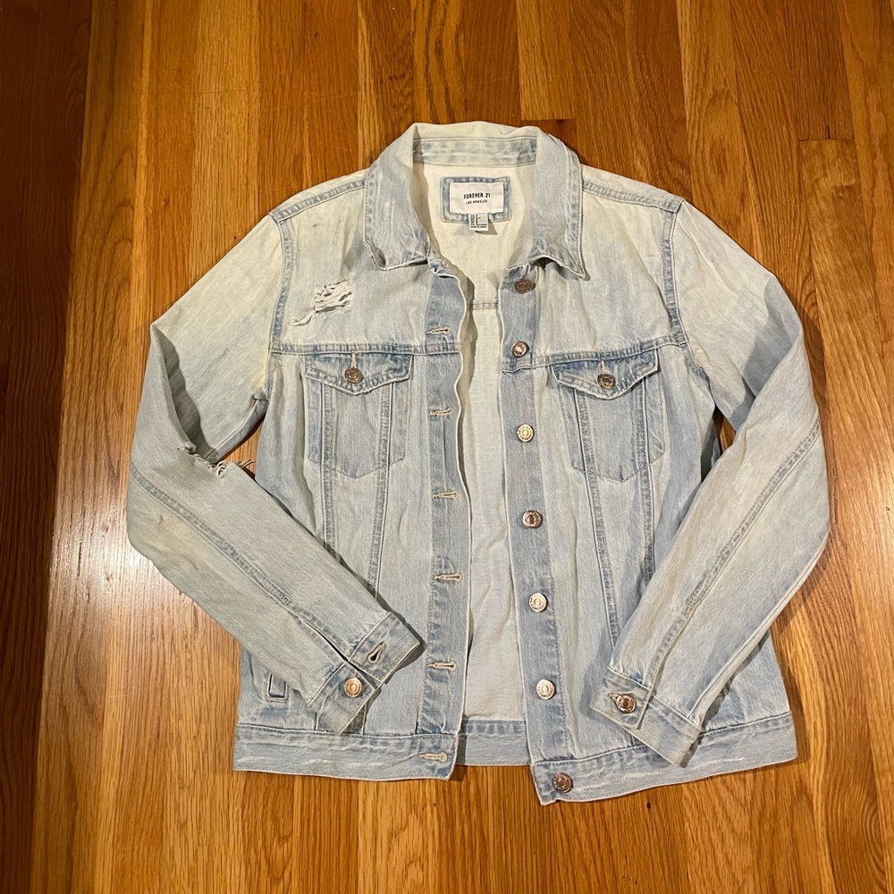 GUC Distressed jean jacket